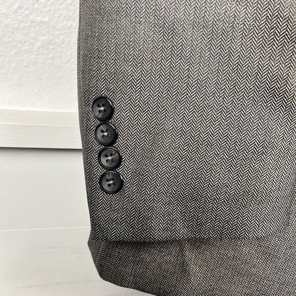 Tazio Italy Mens Light Gray Two Piece Suit Ultra Slim 46L/40 (46L/31) Wool Touch - Picture 4 of 16